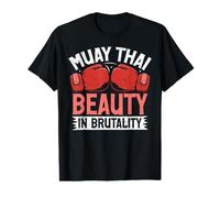 Muay Thai : La beauté dans la brutalité | Muay Thai T-Shirt Graphique avec Valeur
