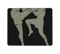 Muay Thai Mousepad Résistant À Usure Mouse Pad Antidérapant Tapis De Souris Gaming pour Maison Ordinateur Voyage 25X30Cm