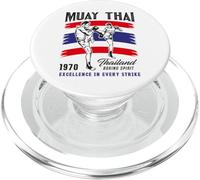Muay Thai Thailand Boxing Spirit Excellence in Every Strike PopSockets PopGrip pour MagSafe