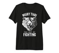 Muay Thai Tigre Boxe Thai Kickboxing T-Shirt Haut de Gamme
