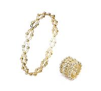 MUBBAR Bague ajustable géométrique minimaliste en cuivre - Bague empilable unisexe,Taille Universelle Réglable (2-7 cm) (C)