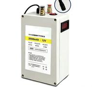 MUBOYI Batterie Au Lithium Rechargeable 12V, Stockage D'énergie Portable, Surveillance Solaire, Haut-Parleur Extérieur, Alimentation Électrique for Lampadaire LED