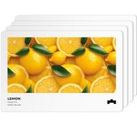 mubusi Sets De Table Citron 45x30 cm Paquet de 4 - Napperon Individuel - Lavables - Antidérapant