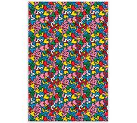 mubusi Tapis en Vinyle - Modèle Amour 100x150 cm - 25 Tailles Disponibles - Tapis de Cuisine, Salon et Extérieur