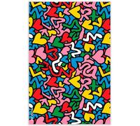 mubusi Tapis en Vinyle - Modèle Amour 40x60 cm - Différentes Tailles, 25 Tailles Disponibles - Grands Tapis en PVC - Tapis de Cuisine, Coureuret de Salon