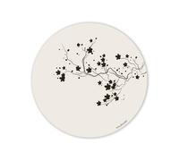 mubusi Tapis Vinyle Ronde Cuisine Salon - Différentes Tailles - (Cerveau 120x120 cm)