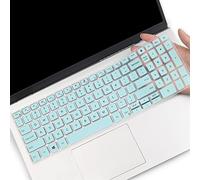 Mubuy Housse de clavier pour Dell Insprion 15 17 7000 7590 7591 7501 7790, Inspiron 15 5000 5584 5590 5593 5598 5508 5501, Vostra O 15 70 590 5590 7500 US Layout-Hot Blue