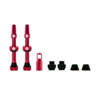 Muc-Off Valves Presta Tubeless 44 mm – Anti-fuite, démonte-obus intégré – Rouge