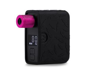 Muc-Off AirMach Mini Gonfleur Électrique Pro - Pompe Digitale Portable avec Écran LED et Batterie USB-C