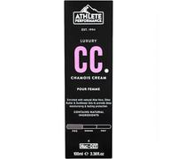 Muc-Off Crème Chamois de Luxe Femmes, 100 Millilitres - Crème Cuissard Femme Antibactérienne, Hydratant Antifriction - Crème pour Cuissard Formulée pour les athlètes