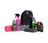 Muc-Off Kit de Nettoyage Vélo Transportable Ultime - Essentiel pour Entretien Vélo et Liquide Anti Crevaison - Comprend un Produit Nettoyant pour Vélo et B.A.M ! Réparation Instantanée des Crevaisons