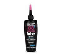 Muc-Off Lubrifiant Chaîne de Vélo C3 pour Conditions Humides et Difficiles - 120 ml - Lubrifiant Céramique de Qualité Supérieure avec Colorant Traceur UV, Unicolor
