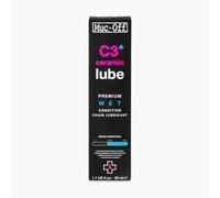 Muc-Off Lubrifiant Chaîne de Vélo C3 pour Conditions Humides et Difficiles - 50 ml - Lubrifiant Céramique de Qualité Supérieure avec Colorant Traceur UV