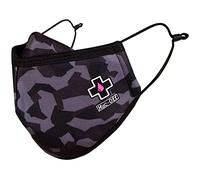 Muc-Off Masque Tissu Lavable Réutilisable Motifs Camouflage Urbain, Grande Taille - Masque Visage avec Sangles Ajustables et Couche Intermédiaire Anti-Poussière - Masque Lavable 20 Fois en Machine