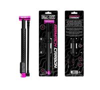 Muc-Off Mini-pompe Airmach carbone 130 psi Presta noir/rose