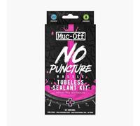 Muc-Off No Puncture Hassle Kit Produit Anti-Crevaison Pneu Tubeless - Kit Produit Anti-Crevaison Vélo avec Colorant de Détection UV - Bouche les Déchirures et les Trous jusqu'à 6 mm