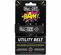 Muc-Off Sangle Vélo B.A.M! - Sangle de Vélo avec Support en Caoutchouc Noir pour Fixer Solidement et Facilement Une Bombe Anti-Crevaison B.A.M! sur Cadre de Vélo