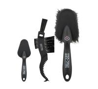 Muc-Off brush kit, 3 pcs. Noir/Gris Noir/Gris