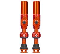 Muc Off Big Bore Hybrid Tubeless Valves Argenté 35 mm Orange