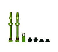 Muc Off Tubeless Presta Valves 2 Units Vert 44 mm Green