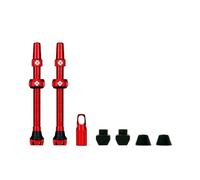 Muc Off Tubeless Presta Valves 2 Units Rouge 60 mm Red