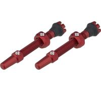 Muc-Off – Valves Presta Tubeless V2 – Aluminium 60 mm – Paire Orange – Outil démonte-obus