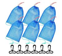 Mucafar à Appâts pour Nasses à Crabes Bleu Portable avec Crochets Noirs | Kit léger et portable, boîte de rangement reliée aux cordes et facile à suspendre pour attraper rapidement les crabes.