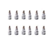 Mucafar Buse 1,0mm Dessoudage Électrique | 12 x buse en métal argenté, diamètre 1,0 mm pour dessoudage sous vide et ventouse, kit Pro compatible.