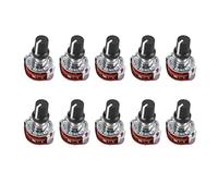 Mucafar Commutateur Rotatif Métal Ceramique 16 Broches 2 Pont | 4P3T with 2 bridges, 16 pins, ceramic/metal body, 6 mm shaft, 25×12 mm, 10 switches per pack.