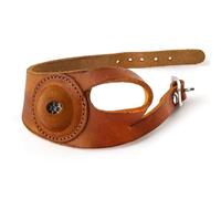Mucafar de Protection en Cuir Cousu Ergonomiques pour Main Gauche | cousus main - Brodé à la main, esthétique soignée et protection pour les tâches délicates et le travail précis.