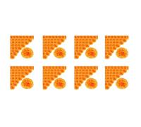 Mucafar Fleurs de souci artificielles - 3,9 Pouces, Orange | Fabrication artisanale avec pétales soignés et diamètre d’environ 10 cm, parfait pour autels et tombes lors des célébrations.
