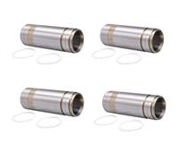 Mucafar Manchon Haute qualité Adapté argent | Manchon intérieur en acier inoxydable de couleur argent, paquet de 4, compatible avec les pulvérisateurs sans air 248209.