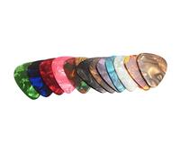 Mucafar Mediators 3 grandeurs Grip 0,46mm Celluloid | Set of guitar and mediators available in 3 sizes with a light, celluloid finish for versatile play.