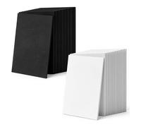 Mucafar Mousse à Broder 3D EVA 2 mm, 15 x 21 cm, Noir/Blanc - 32 Feuilles | Lot économique de 32 feuilles de mousse EVA 2 mm, idéale pour broderie 3D, donne volume et profondeur sans s'aplatir.