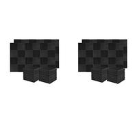 Mucafar Mousse Studio Absorbante 120 Pièces 30x30x2,5 cm Pour Mur Studio | 120 pièces de mousse insonorisante, dimensions 30x30x2,5 cm, matériau haute densité pour l’isolation des murs de studio.