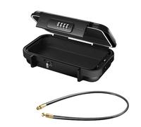 Mucafar Portable Beach Safe with 4-Digit Lock for Beach and Travel Everyday | 4-Digit password reset keeps your safe access quick while traveling through beaches, hotels, airports, and busy venues.