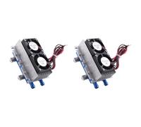 Mucafar Système de Refroidissement du climatiseur 144W Peltier 12V Kit DIY | Puissance de refroidissement 100 W, 12 V DC, 2 connecteurs, dimensions 51 x 91 x 55 mm, ensemble 2 pièces prêt à assembler.