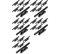 Mucafar Taquets Bateau Nylon Noir 4 Pouces Couleur Noire Classique | Couleur noire simple et classique qui s’harmonise avec de nombreux styles d’intérieur et de rideaux.