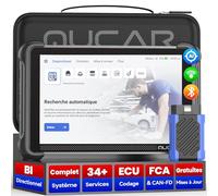 mucar 892BT Valise Diagnostic Auto, Diagnostic Avancé Système Complet, AI | AI, Bi-directionnel, Codage ECU, Avancé Système Complet, 34+ Réinitialisations, Guide V.A.G, CANFD & DOIP & FCA,Gratuit à Vie