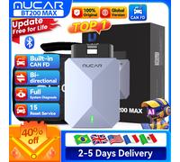 MUCAR BT200 Max OBD2, mise à jour gratuite à vie, Scanner CAN FD, contrôle bidirectionnel, outil de Diagnostic pour tous les systèmes, réinitialisation 15 pour toutes les voitures 5pcs BT200 Max