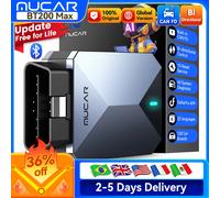 MUCAR BT200 Max OBD2, mise à jour gratuite à vie, Scanner CAN FD, contrôle bidirectionnel, outil de Diagnostic pour tous les systèmes, réinitialisation 15 pour toutes les voitures 5pcs BT200 Max