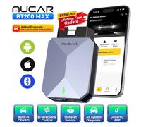 MUCAR BT200 MAX Scanner OBD2, outils de diagnostic complets du système, 15 réinitialisations, mise à jour gratuite à vie, contrôle bidirectionnel CANFD, outils de diagnostic BT200 MAX