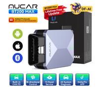 MUCAR BT200 MAX Scanner OBD2, outils de diagnostic complets du système AI, 15 fonctions de réinitialisation, mise à jour gratuite à vie, scanner Mucar, protocole ELM327 CANFD 1PC BT200 MAX