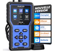 mucar Valise Diagnostic Auto, CDL50 OBD2 Diagnostic Français, OBD2 Scanner Universel Lecteur de Code d'erreur de Moteur (MUCAR-CDL50)