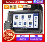 MUCAR VO6 outils de Diagnostic de voiture professionnels Diagnostic du système complet 28 réinitialisations mise à jour gratuite de vie Scanner Obd2 lecteur de Code VIN automatique MUCAR VO6