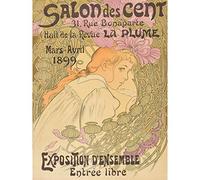 Mucha Salon Des Cent 20th Exhibition Nouveau Advert Extra Large XL Wall Art Poster Print Exposition La publicité mur Impression d'affiches