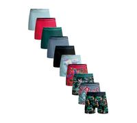 Muchachomalo Boxers pour Hommes, sous-vêtements en Coton pour Hommes, Multipack de 10 pièces, Boxers imprimés Coupe Classique, avec Ceinture élastique