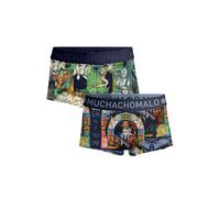 Muchachomalo Boxers pour Hommes, sous-vêtements en Coton pour Hommes, Multipack de 2 pièces, Boxers imprimés Coupe Classique, avec Ceinture élastique