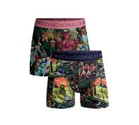 Muchachomalo Boxers pour Hommes, sous-vêtements en Coton pour Hommes, Multipack de 2 pièces, Boxers imprimés Coupe Classique, avec Ceinture élastique