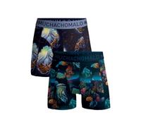 Muchachomalo Boxers pour Hommes, sous-vêtements en Coton pour Hommes, Multipack de 2 pièces, Boxers imprimés Coupe Classique, avec Ceinture élastique